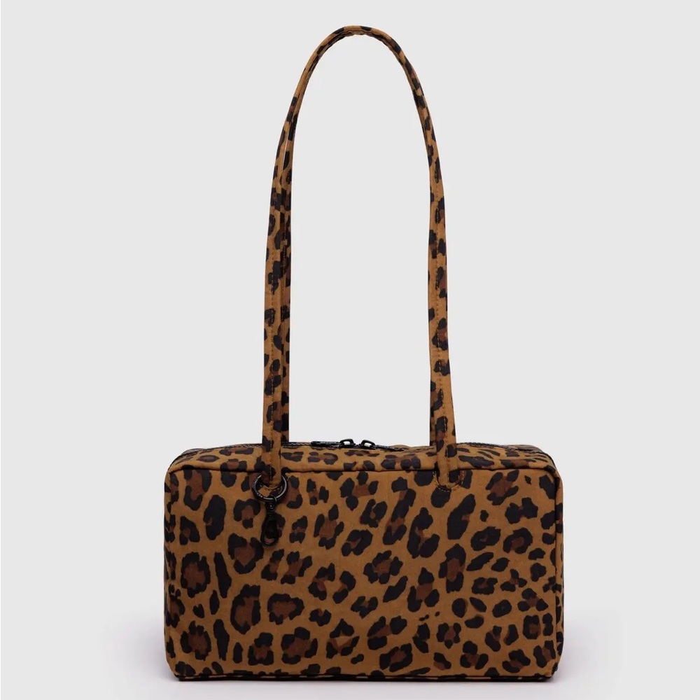 New! BAGGU | Handbag | Nylon Bowler Bag | Leopard